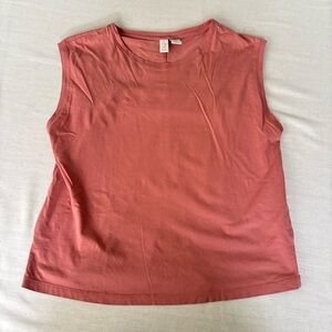 Joie Relaxed Tank Top, Peach, Sleeveless Top, M | Casual Chic